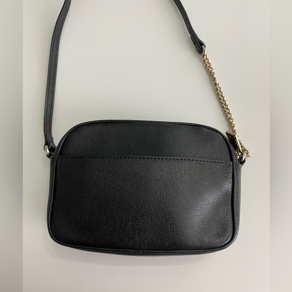 FURLA Black Leather Chain Crossbody Bag - Picture 4 of 10